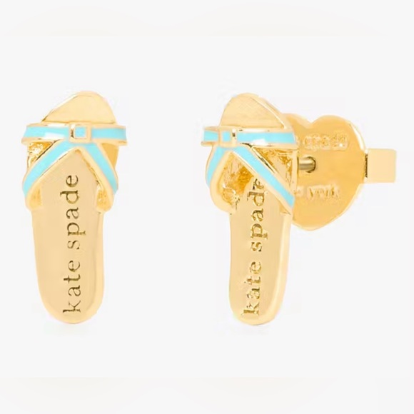 kate spade Jewelry - Kate Spade Away We Go Flip Flop Studs